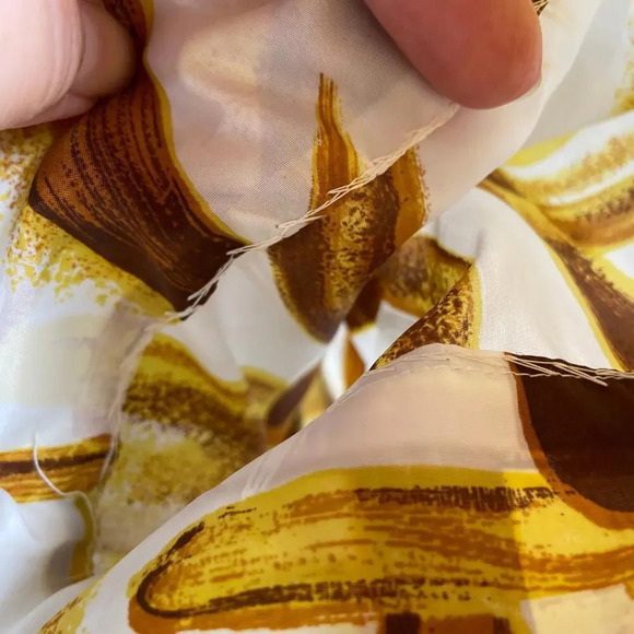 Vintage  Abstract Painting White Mini Shirt Dress‎ 12 - Picture 5 of 7